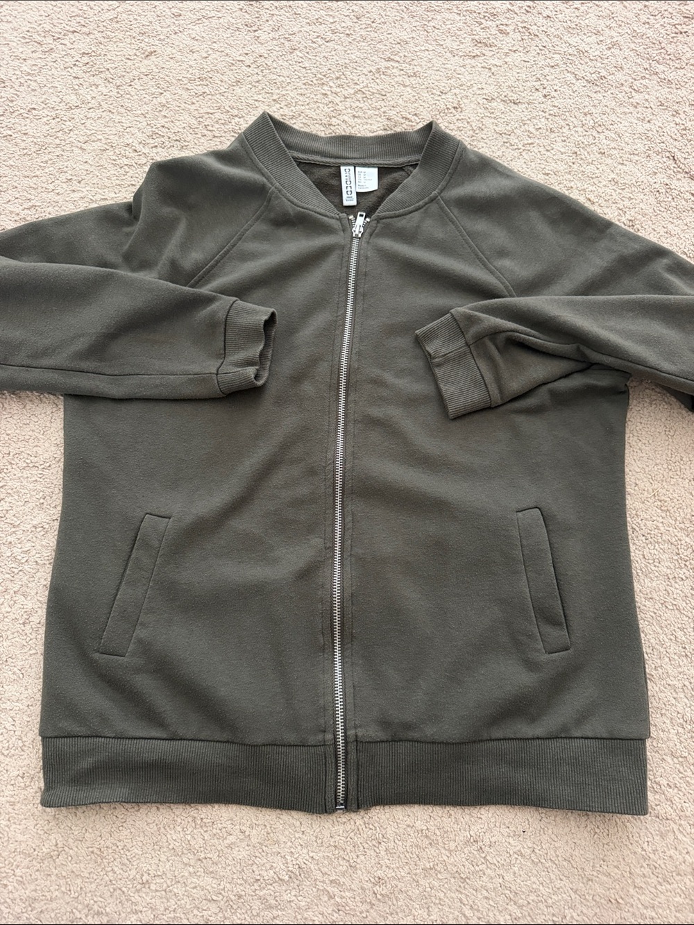 H&M Olive Green women’s Zip Bomber Jacket